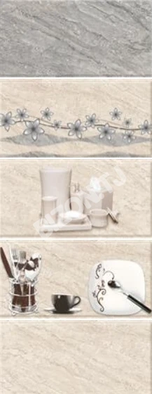 Керамическая плитка Mitra - Light Gray, 30х60см